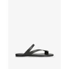 Khaite Womens Dark Green Aimee Leather Sandals Eur 39 / 6 Uk In Black