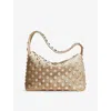 Khaite Elena Studded Leather Shoulder Bag In Dark Ivory