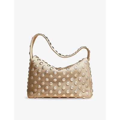 KHAITE WOMENS DARK IVORY ELENA SMALL LEATHER SHOULDER BAG