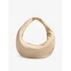 Khaite Womens Olivia Hobo Medium Leather Shoulder Bag Dark Ivory In Dark Ivory