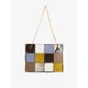 Khaite Womens Mini Emma Panelled Leather Tote Bag Fern Multi In Multi