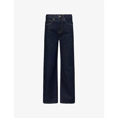 KHAITE WOMENS BENSON BONNIE STRAIGHT-LEG DENIM-BLEND JEANS
