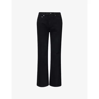 Khaite Womens Prescott Clara Cropped-flare Denim Jeans