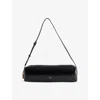 Khaite Kye Glossed-leather Shoulder Bag In Black