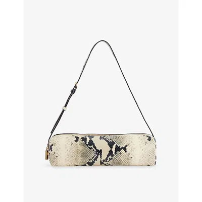 Khaite Womens Kye Leather Shoulder Bag Natural In Brown