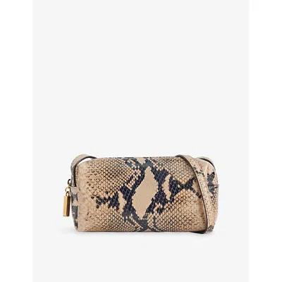 Khaite Womens Kye Mini Leather Crossbody Bag Taupe / Morning Dove