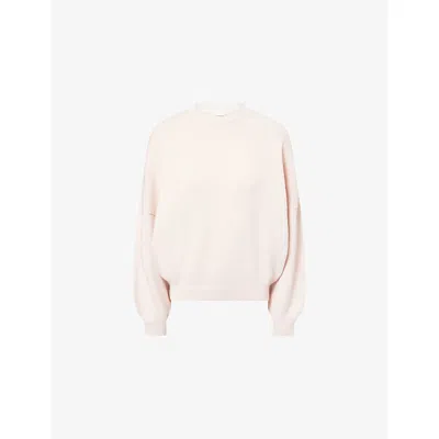 KHAITE WOMENS MARGAUX BOXY-FIT CASHMERE JUMPER DUSTY ROSE XS