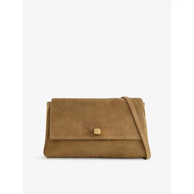 Khaite Womens  Audrey Suede Crossbody Bag
