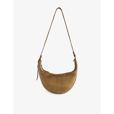 Khaite Womens  Augustina Small Suede Cross Body Bag