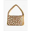 Khaite Womens Mud Small Elena Leather-suede Handbag In Brown