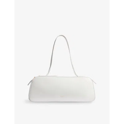 KHAITE WOMENS OPTIC WHITE SIMONA LEATHER SHOULDER BAG