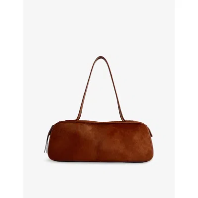 Khaite Womens  Simona Leather Shoulder Bag