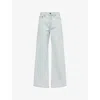 Khaite Light Blue Denim Dane Jeans<br/> In Blue