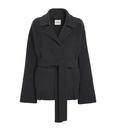 Khaite Wool Alder Jacket In Grey