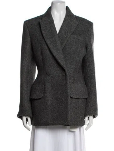 Pre-owned Khaite Wool Blazer In Grey