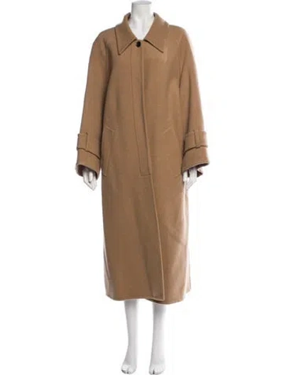 Pre-owned Khaite Wool Coat In Neutrals
