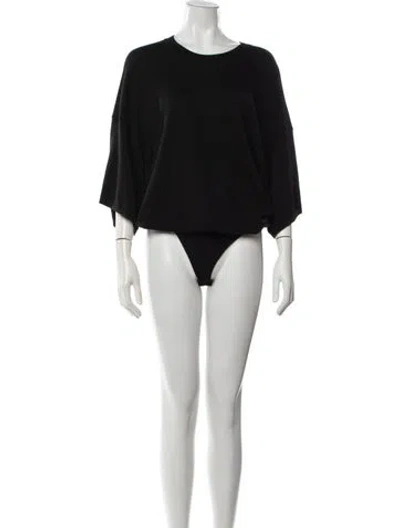 Pre-owned Khaite Wool Crew Neck Sweater In Black