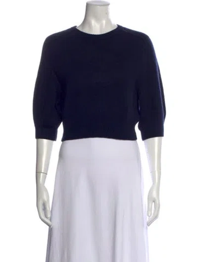 Pre-owned Khaite Wool Crew Neck Sweater W/ Tags In Black