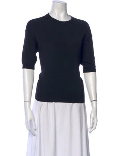 Pre-owned Khaite Wool Crew Neck Sweater W/ Tags In Blue