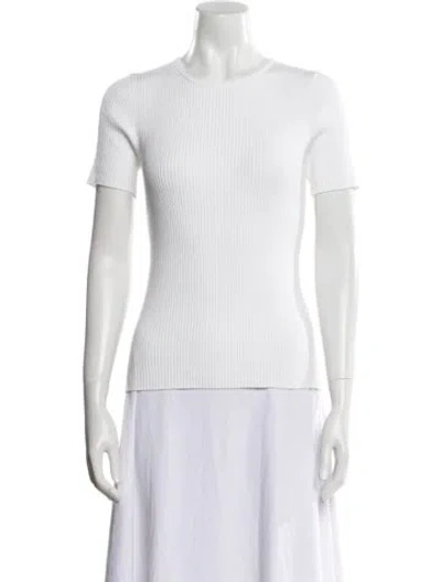 Pre-owned Khaite Wool Crew Neck T-shirt W/ Tags In Neutral