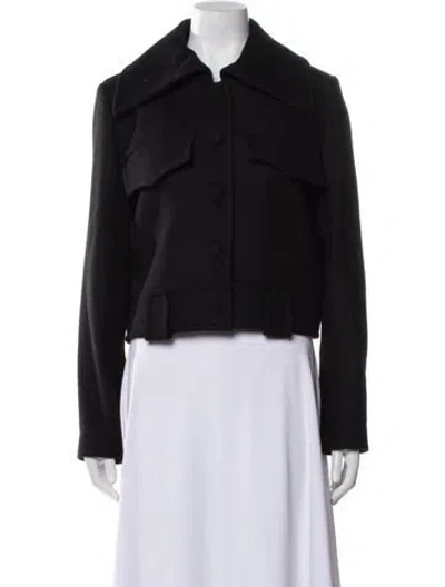 Pre-owned Khaite Wool Denim Jacket In Black