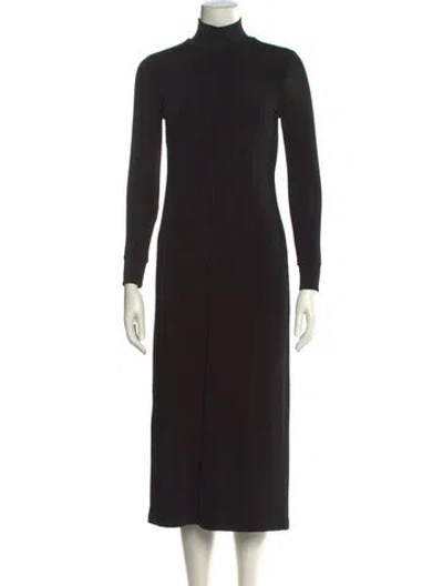 Pre-owned Khaite Wool Long Dress In Black