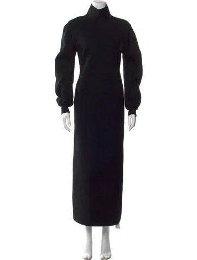 Pre-owned Khaite Wool Long Dress W/ Tags In Black