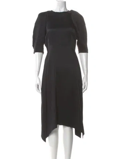 Pre-owned Khaite Wool Midi Length Dress In Gray