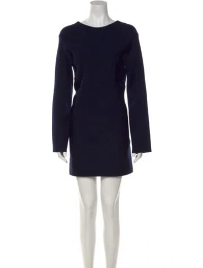 Pre-owned Khaite Wool Mini Dress In Black