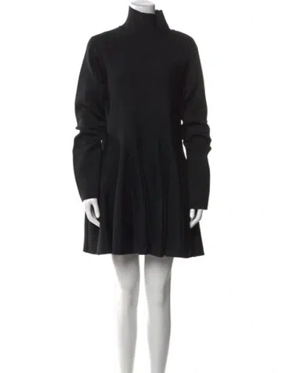 Pre-owned Khaite Wool Mini Dress In Black