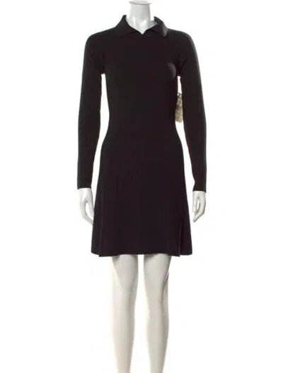Pre-owned Khaite Wool Mini Dress In Black