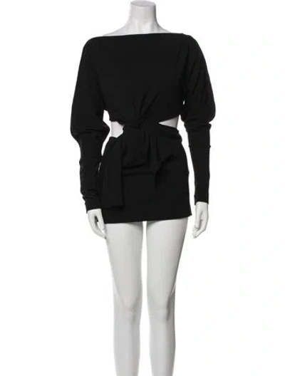 Pre-owned Khaite Wool Mini Dress W/ Tags In Black