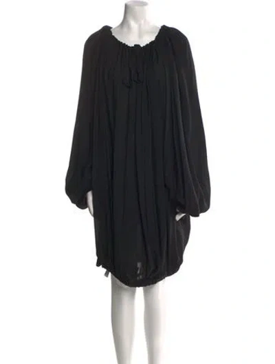Pre-owned Khaite Wool Mini Dress W/ Tags In Black