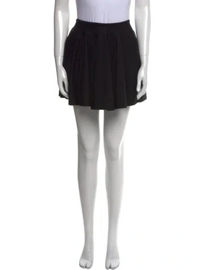 Pre-owned Khaite Wool Mini Skirt In Black