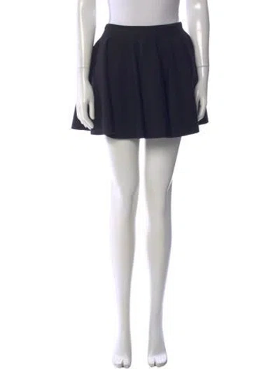 Pre-owned Khaite Wool Mini Skirt In Black