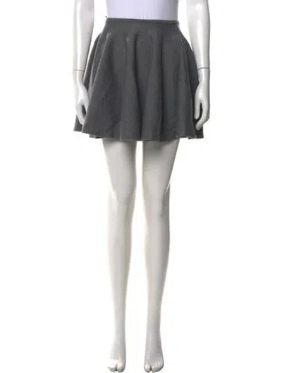 Pre-owned Khaite Wool Mini Skirt In Black