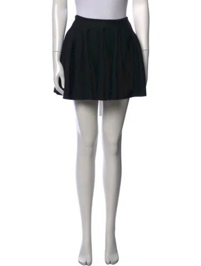 Pre-owned Khaite Wool Mini Skirt In Black