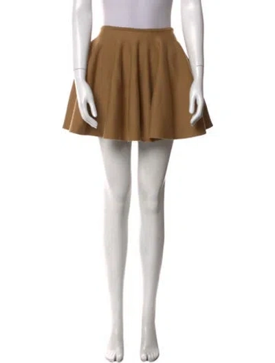 Pre-owned Khaite Wool Mini Skirt In Neutral