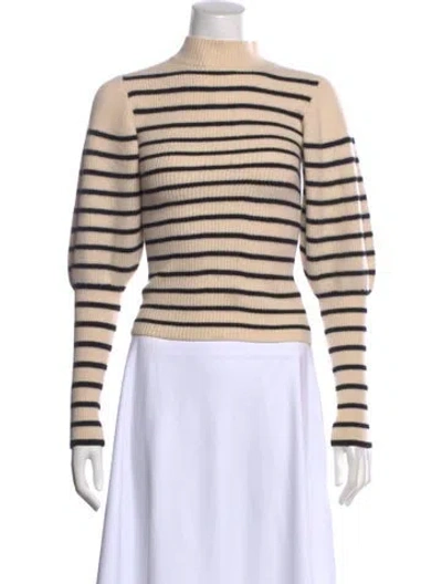 Pre-owned Khaite Wool Striped Sweater In Neutral