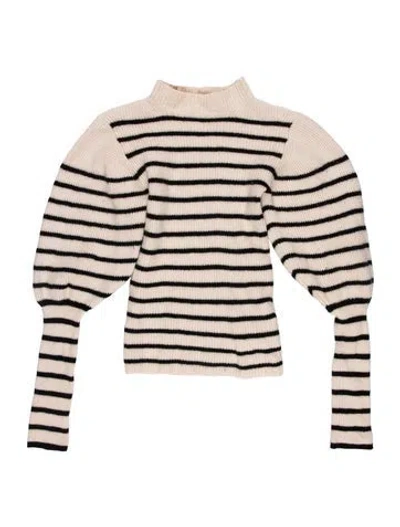 Pre-owned Khaite Wool Striped Sweater In Neutral