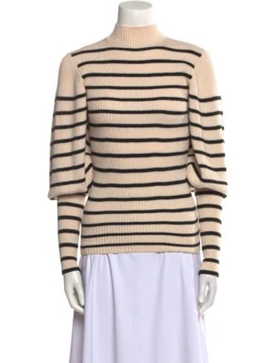 Pre-owned Khaite Wool Striped Sweater In Neutral