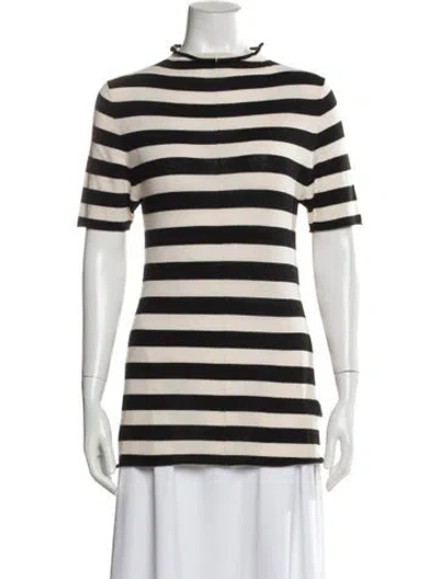 Pre-owned Khaite Wool Striped Top In Neutral