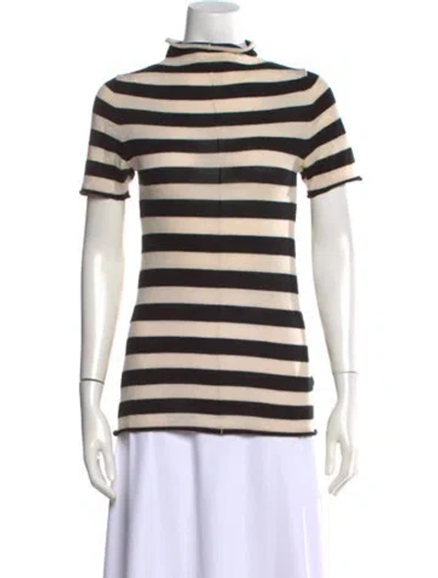 Pre-owned Khaite Wool Striped Top In Neutral