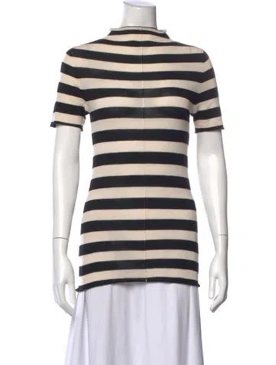 Pre-owned Khaite Wool Striped Top In Neutral