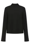 Khaite Calliope Mock Neck Wool-blend Top