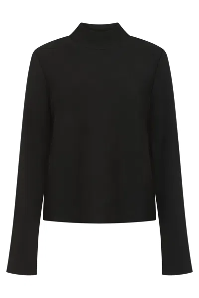 Khaite Wool Sweater In Black