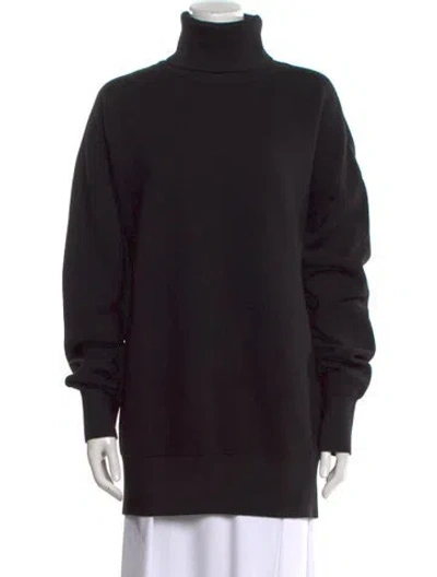 Pre-owned Khaite Wool Turtleneck Sweater In Black