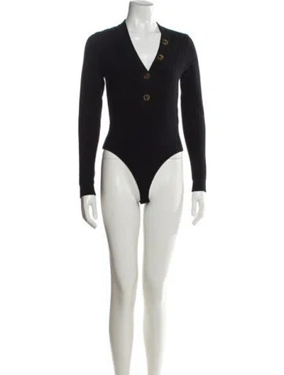 Pre-owned Khaite Wool V-neck Sweater In Green