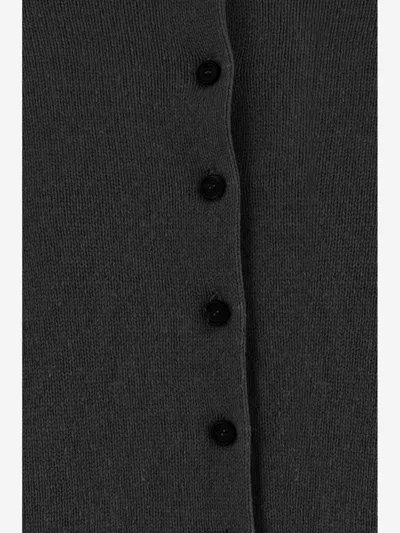 Khaite Wool-cashmere Turtleneck Sweater In Black