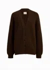 Khaite Wren Cardigan In Chesnut In Multi